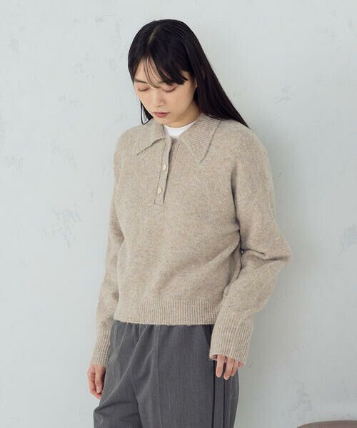 COMME CA ISM / コムサイズム ニット・セーター | メタルボタン ポロニット | 詳細22