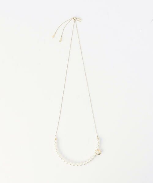 COMME CA ISM / コムサイズム ネックレス・ペンダント・チョーカー | 変形メタルパーツ パールネックレス | 詳細3