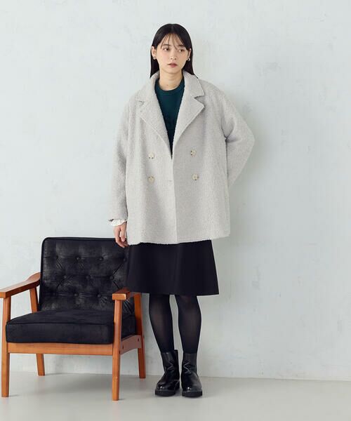 COMME CA ISM / コムサイズム ピーコート | Aライン コート | 詳細1