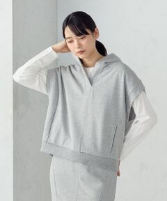 COMME CA ISM / コムサイズム カットソー | 【セットアイテム】 裏毛フーディベスト+ロンT / セットアップ対応