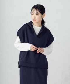 COMME CA ISM / コムサイズム カットソー | 【セットアイテム】 裏毛フーディベスト+ロンT / セットアップ対応