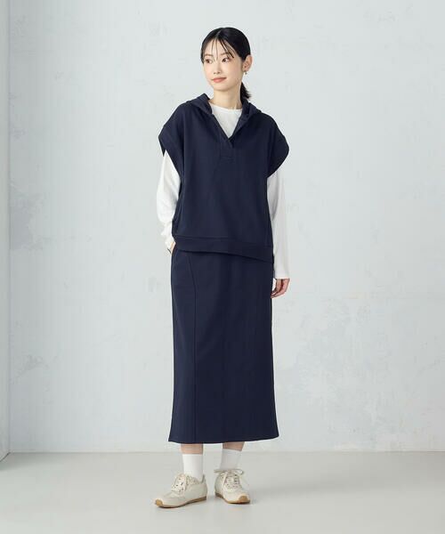 COMME CA ISM / コムサイズム カットソー | 【セットアイテム】 裏毛フーディベスト+ロンT / セットアップ対応 | 詳細12