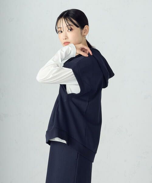 COMME CA ISM / コムサイズム カットソー | 【セットアイテム】 裏毛フーディベスト+ロンT / セットアップ対応 | 詳細15