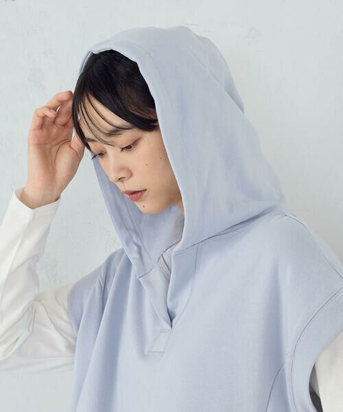 COMME CA ISM / コムサイズム カットソー | 【セットアイテム】 裏毛フーディベスト+ロンT / セットアップ対応 | 詳細23