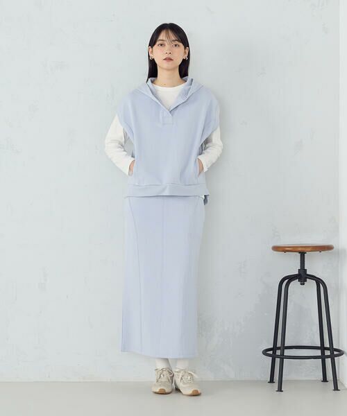 COMME CA ISM / コムサイズム カットソー | 【セットアイテム】 裏毛フーディベスト+ロンT / セットアップ対応 | 詳細17