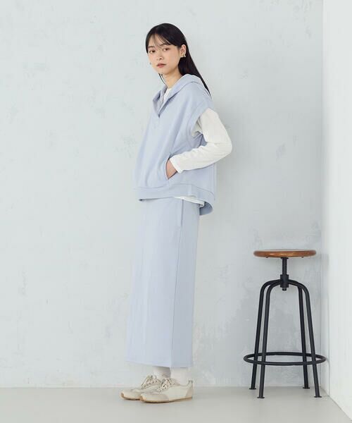 COMME CA ISM / コムサイズム カットソー | 【セットアイテム】 裏毛フーディベスト+ロンT / セットアップ対応 | 詳細18