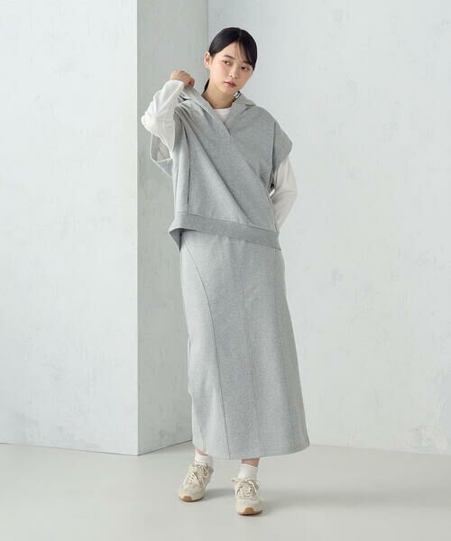 COMME CA ISM / コムサイズム ロング・マキシ丈スカート | 【セットアイテム】裏毛スカート / セットアップ対応 | 詳細2