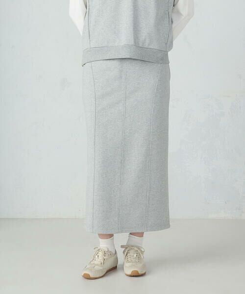 COMME CA ISM / コムサイズム ロング・マキシ丈スカート | 【セットアイテム】裏毛スカート / セットアップ対応 | 詳細3