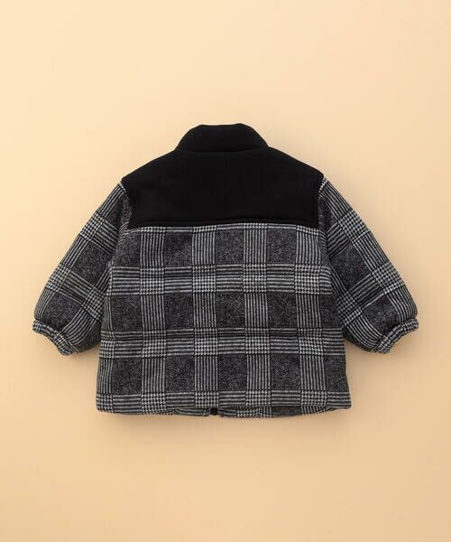 COMME CA ISM / コムサイズム ベビー・キッズグッズ | グレンチェックプリント 中綿ブルゾン(ベビーサイズ) | 詳細1
