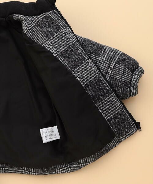 COMME CA ISM / コムサイズム ベビー・キッズグッズ | グレンチェックプリント 中綿ブルゾン(ベビーサイズ) | 詳細4