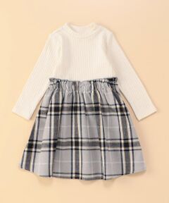 COMME CA ISM / コムサイズム ベビー・キッズグッズ | チェック ドッキング ワンピース(ベビーサイズ)