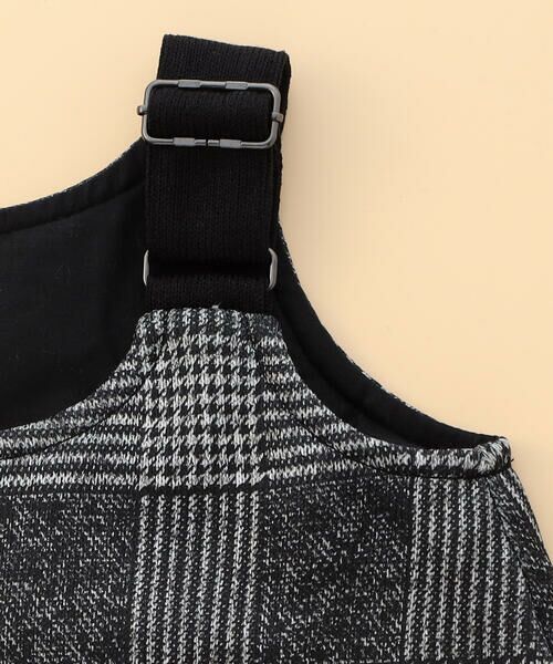 COMME CA ISM / コムサイズム ベビー・キッズグッズ | グレンチェックプリント 裏起毛 ジャンパースカート(ベビーサイズ) | 詳細3