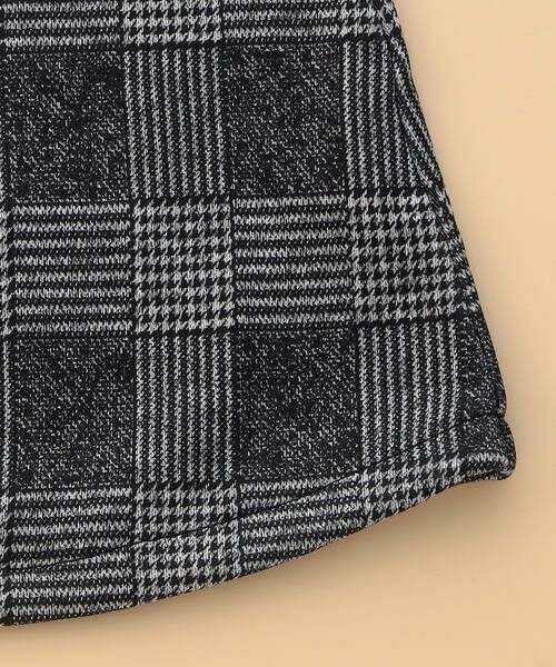 COMME CA ISM / コムサイズム ベビー・キッズグッズ | グレンチェックプリント 裏起毛 ジャンパースカート(ベビーサイズ) | 詳細5