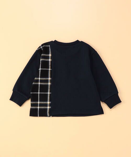 COMME CA ISM / コムサイズム ベビー・キッズグッズ | チェック 切り替えトレーナー(ベビーサイズ) | 詳細1