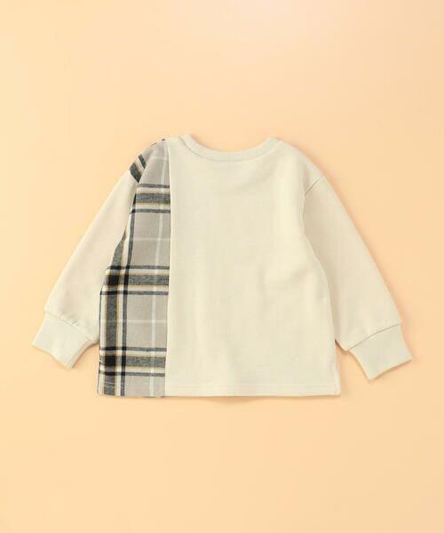 COMME CA ISM / コムサイズム ベビー・キッズグッズ | チェック 切り替えトレーナー(ベビーサイズ) | 詳細3