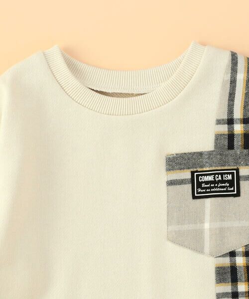 COMME CA ISM / コムサイズム ベビー・キッズグッズ | チェック 切り替えトレーナー(ベビーサイズ) | 詳細4