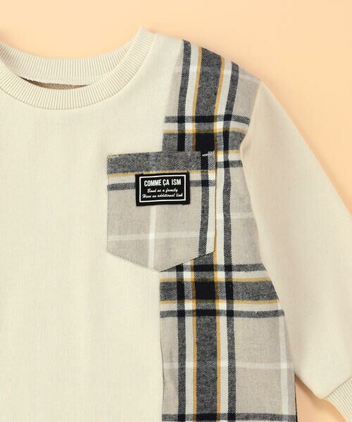 COMME CA ISM / コムサイズム ベビー・キッズグッズ | チェック 切り替えトレーナー(ベビーサイズ) | 詳細5