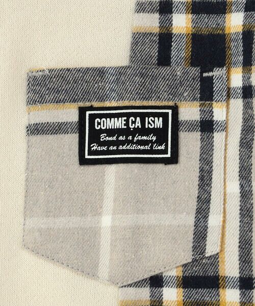 COMME CA ISM / コムサイズム ベビー・キッズグッズ | チェック 切り替えトレーナー(ベビーサイズ) | 詳細6