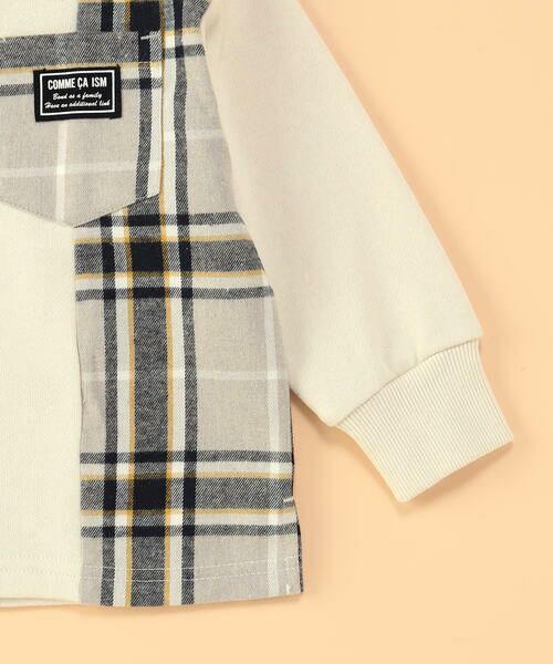 COMME CA ISM / コムサイズム ベビー・キッズグッズ | チェック 切り替えトレーナー(ベビーサイズ) | 詳細7