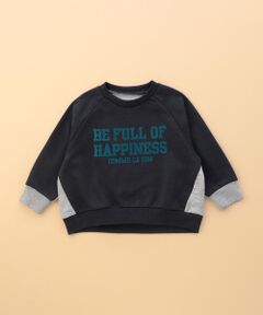 COMME CA ISM / コムサイズム ベビー・キッズグッズ | フロッキープリント 配色トレーナー(ベビーサイズ)