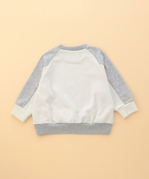 COMME CA ISM / コムサイズム ベビー・キッズグッズ | フロッキープリント 配色トレーナー(ベビーサイズ) | 詳細1