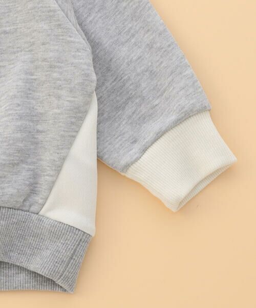 COMME CA ISM / コムサイズム ベビー・キッズグッズ | フロッキープリント 配色トレーナー(ベビーサイズ) | 詳細3