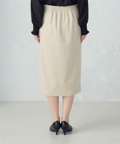 COMME CA ISM / コムサイズム ミニ・ひざ丈スカート | フラノ調ジャージータイトスカート | 詳細17