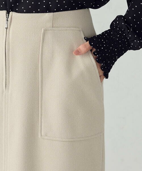COMME CA ISM / コムサイズム ミニ・ひざ丈スカート | フラノ調ジャージータイトスカート | 詳細19
