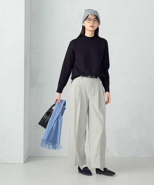 COMME CA ISM / コムサイズム その他パンツ | 2タック ワイドパンツ | 詳細1