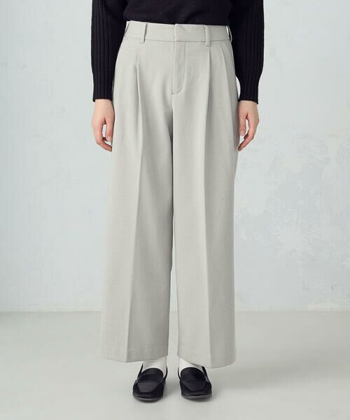 COMME CA ISM / コムサイズム その他パンツ | 2タック ワイドパンツ | 詳細5