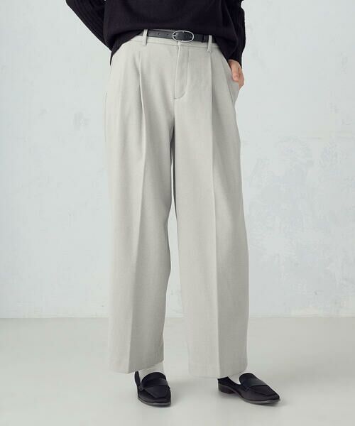 COMME CA ISM / コムサイズム その他パンツ | 2タック ワイドパンツ | 詳細4