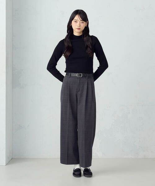 COMME CA ISM / コムサイズム その他パンツ | 2タック ワイドパンツ | 詳細12