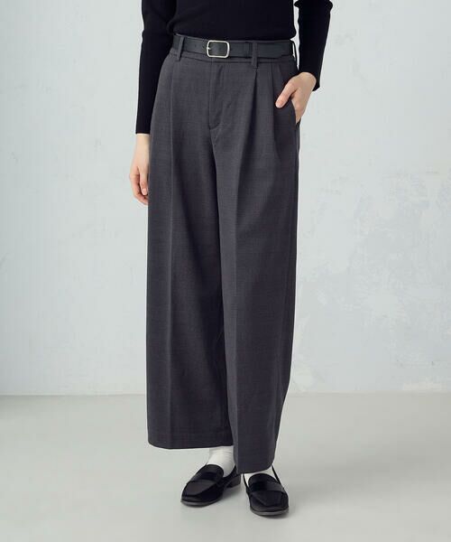COMME CA ISM / コムサイズム その他パンツ | 2タック ワイドパンツ | 詳細15