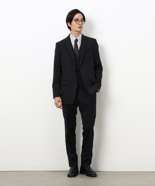 COMME CA ISM / コムサイズム セットアップ | 【セットアップ対応】ポリエステル ウール ギャバ ジャケット | 詳細1