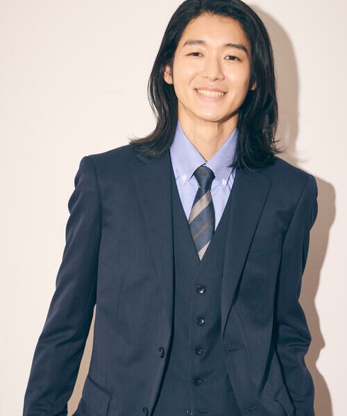 COMME CA ISM/コムサイズム 【セットアップ対応】ポリエステル ウール ギャバ ジャケット ネイビー XL COMME CA ISM/コムサイズム 【セットアップ対応】ポリエステル ウール ギャバ ジャケット ネイビー XL