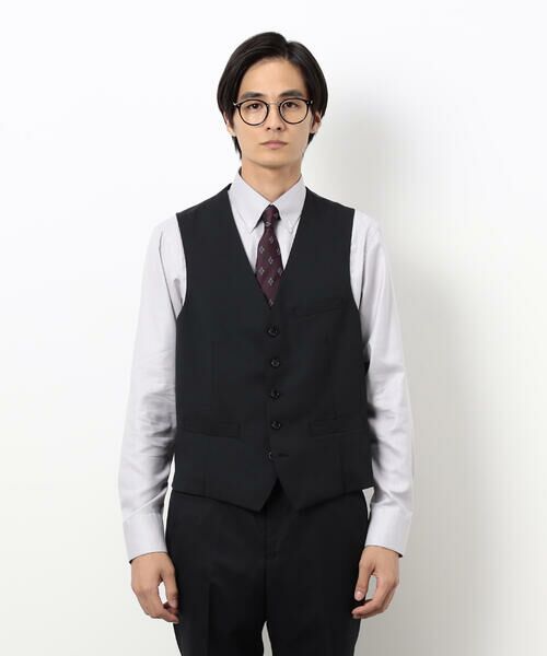 COMME CA ISM / コムサイズム セットアップ | 【セットアップ対応】ポリエステル ウール ギャバ ベスト | 詳細5