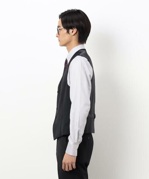COMME CA ISM / コムサイズム セットアップ | 【セットアップ対応】ポリエステル ウール ギャバ ベスト | 詳細6