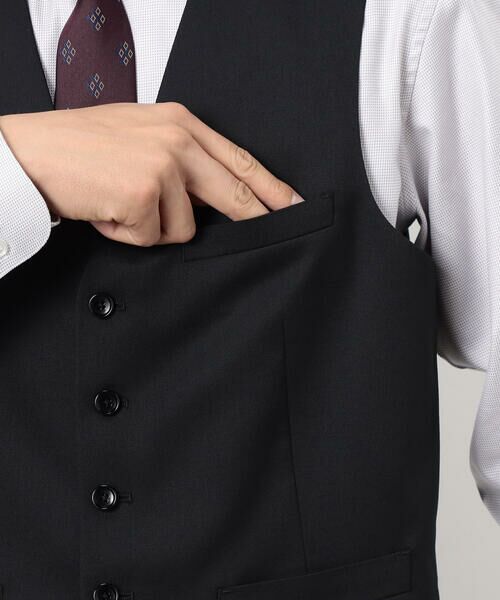 COMME CA ISM / コムサイズム セットアップ | 【セットアップ対応】ポリエステル ウール ギャバ ベスト | 詳細9