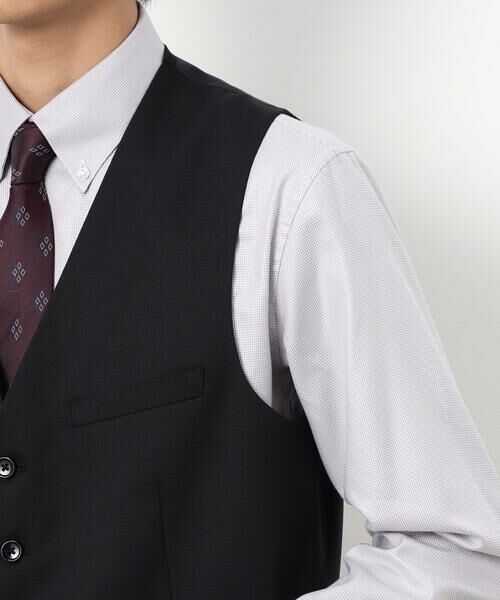 COMME CA ISM / コムサイズム セットアップ | 【セットアップ対応】ポリエステル ウール ギャバ ベスト | 詳細10