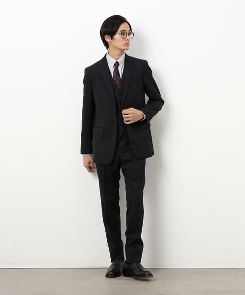 COMME CA ISM / コムサイズム セットアップ | 【セットアップ対応】ポリエステル ウール ギャバ ベスト | 詳細2