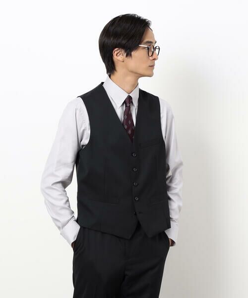 COMME CA ISM / コムサイズム セットアップ | 【セットアップ対応】ポリエステル ウール ギャバ ベスト | 詳細3