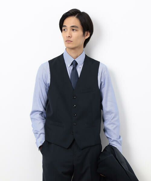 COMME CA ISM / コムサイズム セットアップ | 【セットアップ対応】ポリエステル ウール ギャバ ベスト | 詳細19