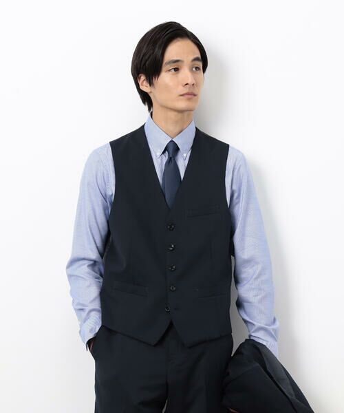 COMME CA ISM / コムサイズム セットアップ | 【セットアップ対応】ポリエステル ウール ギャバ ベスト | 詳細20