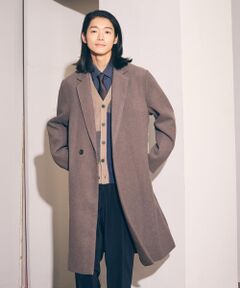 COMME CA ISM / コムサイズム その他アウター | ウールブレンド メルトン セミダブル チェスターコート
