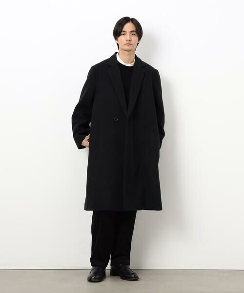 COMME CA ISM / コムサイズム その他アウター | ウールブレンド メルトン セミダブル チェスターコート | 詳細1