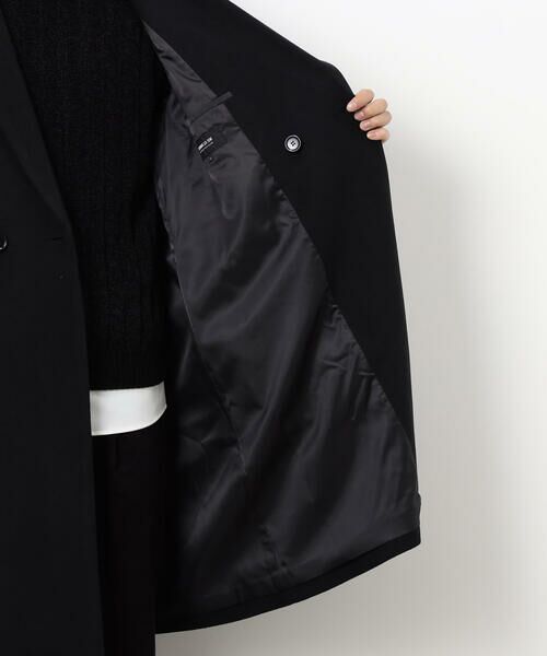 COMME CA ISM / コムサイズム その他アウター | ウールブレンド メルトン セミダブル チェスターコート | 詳細14