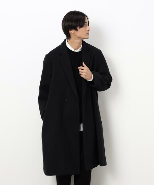 COMME CA ISM / コムサイズム その他アウター | ウールブレンド メルトン セミダブル チェスターコート | 詳細5
