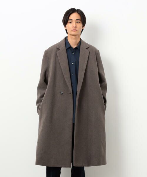 COMME CA ISM / コムサイズム その他アウター | ウールブレンド メルトン セミダブル チェスターコート | 詳細19