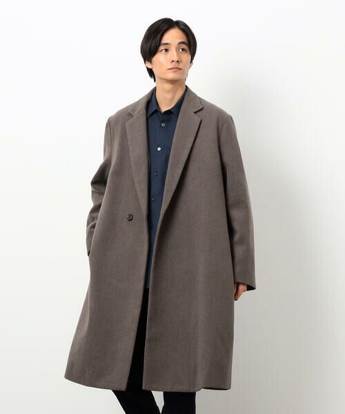 COMME CA ISM / コムサイズム その他アウター | ウールブレンド メルトン セミダブル チェスターコート | 詳細20