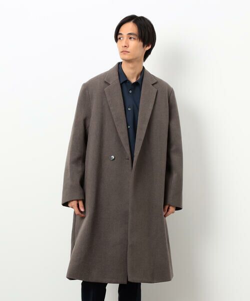 COMME CA ISM / コムサイズム その他アウター | ウールブレンド メルトン セミダブル チェスターコート | 詳細21